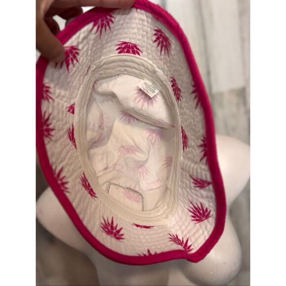 Tequila Cazadores Bucket Hat | White & Pink Agave Print Logo Promo Hat Unisex - Picture 4 of 5